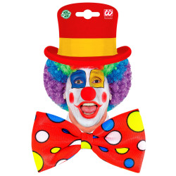 Klaunský motýlik s červenými bodkami